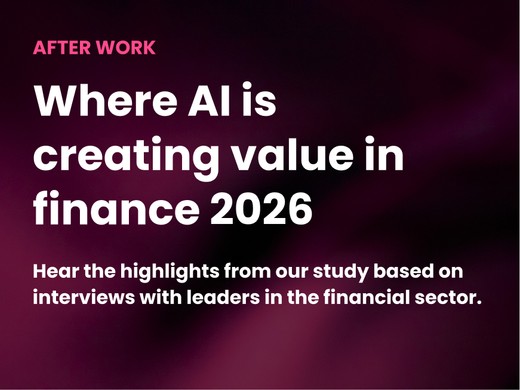 Highlights from our study on AI in finance 2026